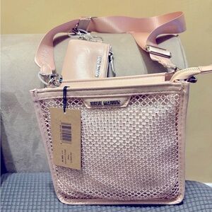 BMEZZA CLEAR PINK STEVE MADDEN CROSSBODY NWT